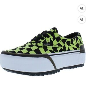 Vans Era stacked - warped check glow/black